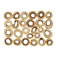 40" x 28" Brown Wood Abstract Wall Décor