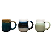 Hello Honey® Ceramic Mugs with Whale Tail Shaped Handle, 3ct.