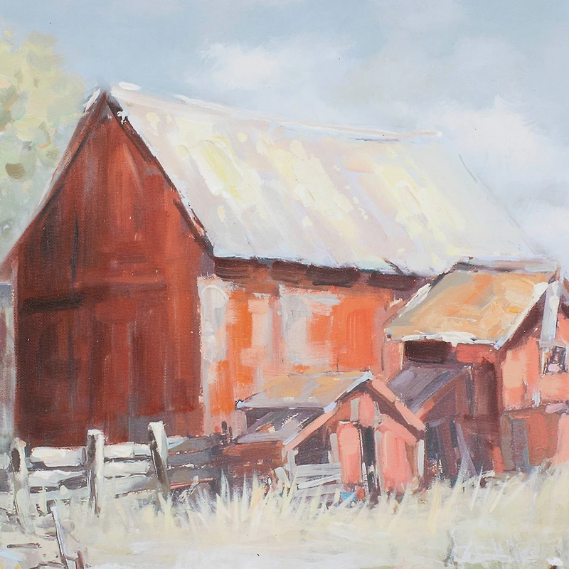 Multi Polystone Modern Farmhouse Framed Wall Art, 28" x 28"