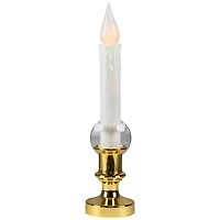8.5" White LED Flickering Candle Lamps, 3ct.