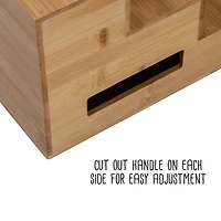 Honey Can Do Adjustable 3-Tier Bamboo Spice Rack Organizer