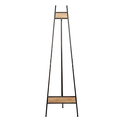 66" Black Iron Industrial Easel