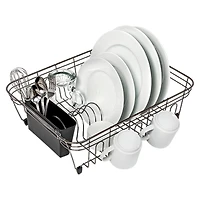 Honey Can Do Chrome With Black Tray Wire Dish Drying Rack