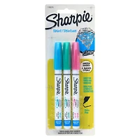 Sharpie® Water-Based Paint Markers, Extra Fine Point Glitter Pastel Set