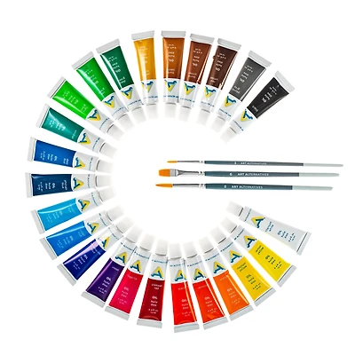 Art Alternatives Economy Oil 24-Color Paint Set, 12mL Tubes