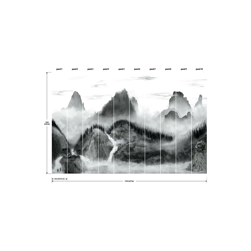 RoomMates Majestic Mountains Peel & Stick Mural