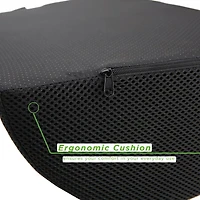 Mind Reader Black Foam Multi-Purpose Cushion