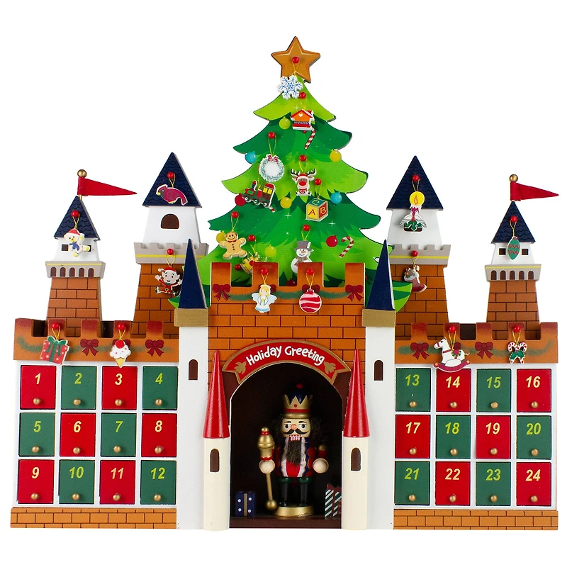 20.5" Nutcracker Castle Christmas Advent Calendar Decoration
