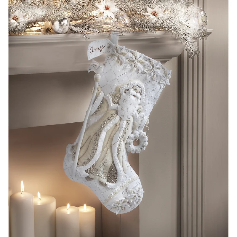 Bucilla® Elegant Christmas 18" Felt Stocking Applique Kit
