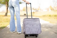 Everything Mary Purple Floral Rolling Craft Bag