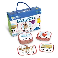 Learning Resources 3-Letter Word Puzzle Cards