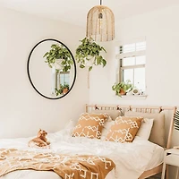 Hello Honey® Modern Boho Handwoven Rattan Pendant Light