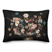 Gloomy Florals in Vase 14" x 20" Throw Pillow