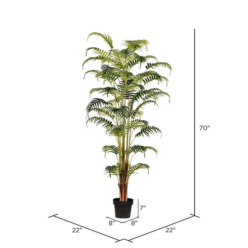 6ft. Potted Fern Palm with Real Touch Leaves