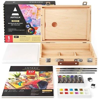 Arteza® Watercolor Art Paint & Tools Set