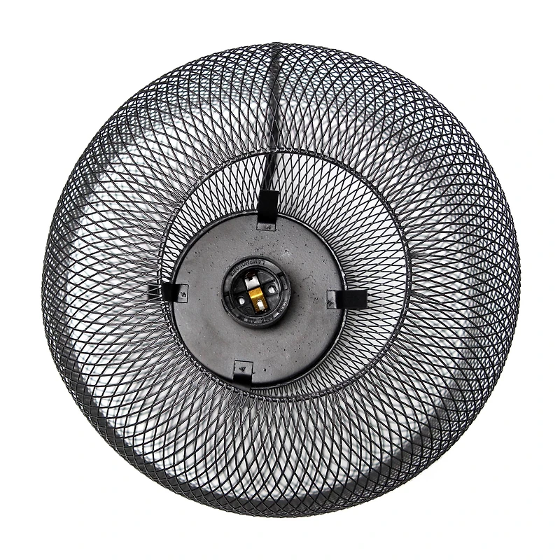 Simple Designs 12" Metal Mesh Industrial Table Lamp