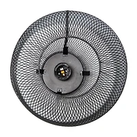 Simple Designs 12" Metal Mesh Industrial Table Lamp