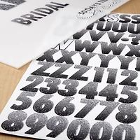 Neutral Ombre Glitter Alphabet Stickers by Recollections™