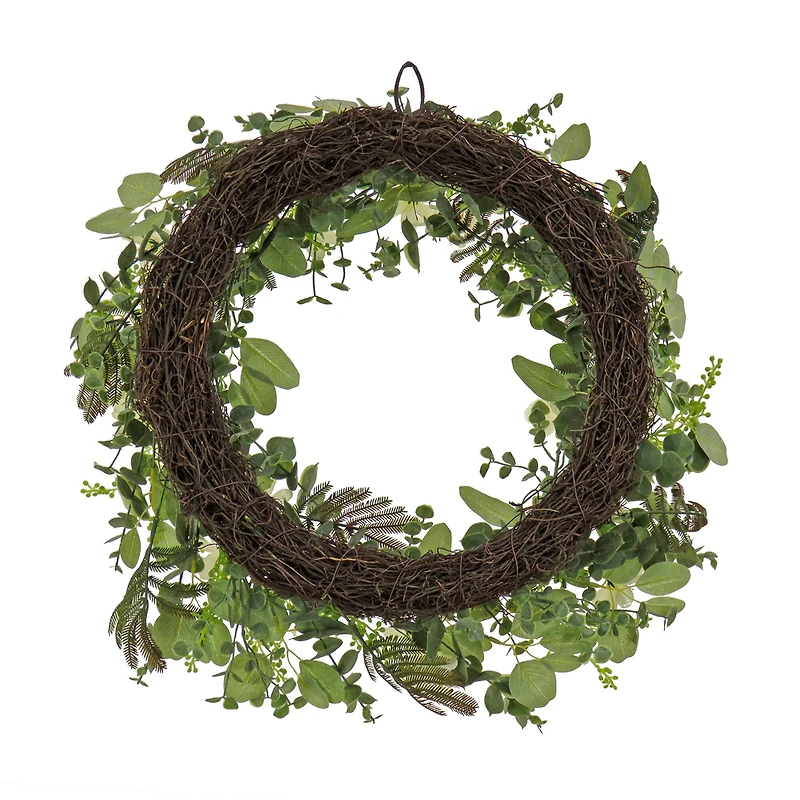 24" Spring Mixed Blossoms Floral Wreath