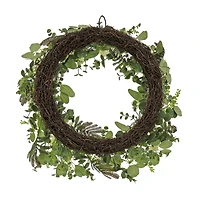 24" Spring Mixed Blossoms Floral Wreath