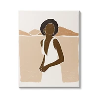 Stupell Industries Woman Standing in Desert Canyon Mountain Landscape Canvas Wall Art