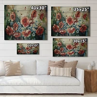 Designart - Retro Bouquet of Poppies