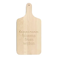 17" Happiness from Sage Maple Paddle Cutting Board