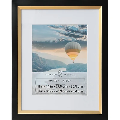 Home Black & Gold Frame with Mat by Studio Décor
