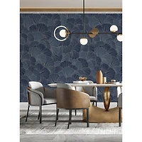 Katie Hunt Royal Blue Petals Wall Mural