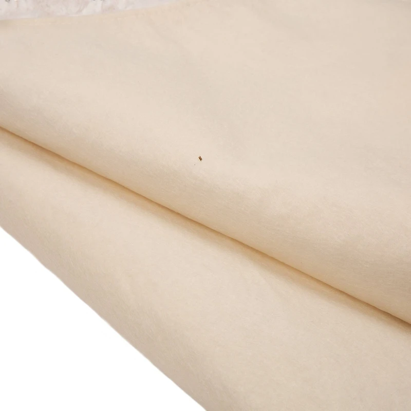 Glitzhome® 48" White Plush with Snowflake Christmas Tree Skirt