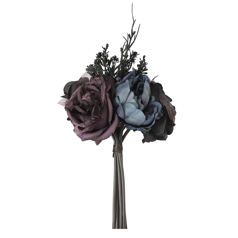 10" Blue & Purple Rose & Peony Bouquet by Ashland®