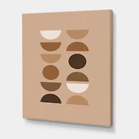 Designart - Abstract Sun Moon Geometric Print II