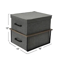 Household Essentials Stacking Storage Boxes Set