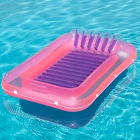 Swimline 6ft. Inflatable Pink & Purple Water Sports Pool Raft Lounger
