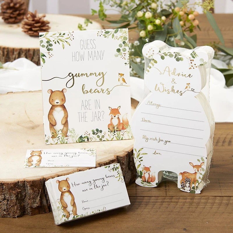 Kate Aspen® Woodland Baby Advice Card & Baby Shower Game Set