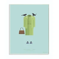 Stupell Industries The Birds Minimalist Illustration Wooden Wall Plaque