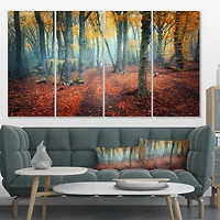 Designart - Red and Yellow Autumn Forest