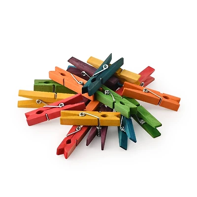 Mini Multicolor Clothespins by Creatology™