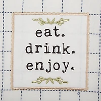 French Blue  Farm To Table Embellished Dishtowel (Set of 4)