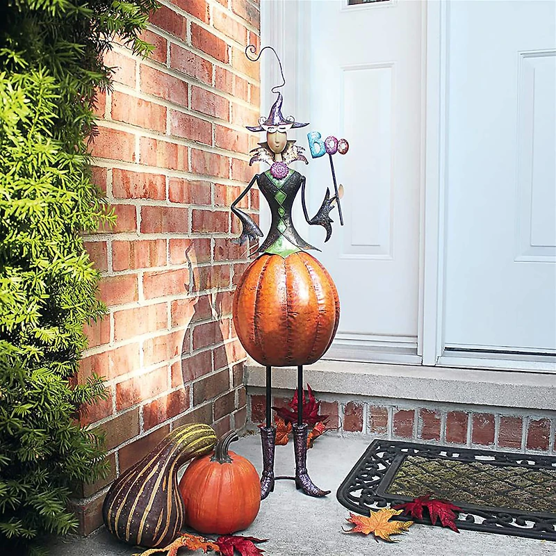 Design Toscano 3ft. Gloria VanderBoo Metal Witch Bobble Statue