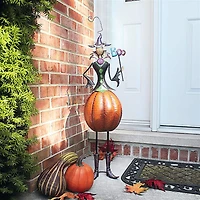 Design Toscano 3ft. Gloria VanderBoo Metal Witch Bobble Statue