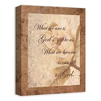 God's Gift 12" x 16" Canvas Wall Art