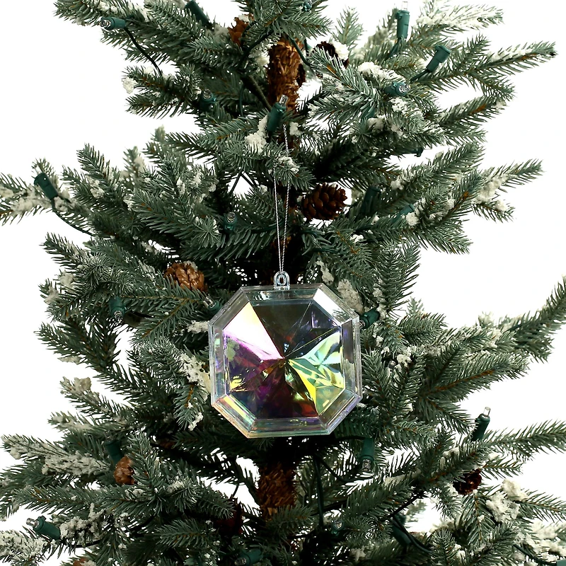 4.25" DIY Iridescent Plastic Ornaments, 3ct. by Make Market®