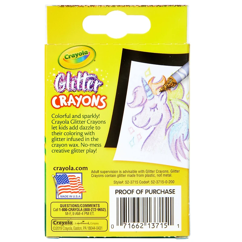 6 Packs: 24 ct. (144) Crayola® Glitter Crayons