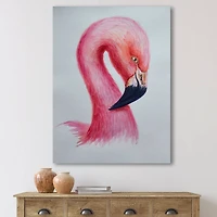 Designart - Portrait of Pink Flamingo IV
