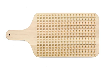 17" All Over Stars Paddle Cutting Board