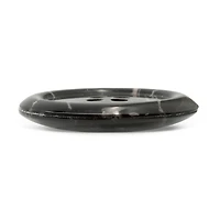 Dritz® 28mm Black Recycled Polyester Round Button, 3ct.