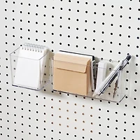 Clear Pegboard Storage Bin by Simply Tidy