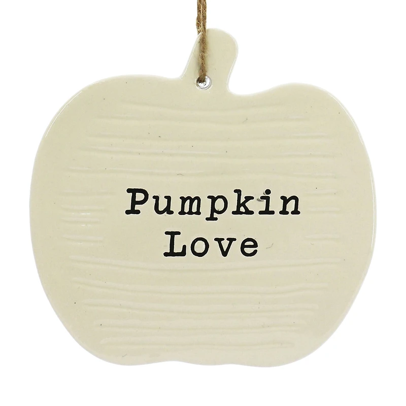 5.5" Pumpkin Love Ceramic Wall Décor by Ashland®