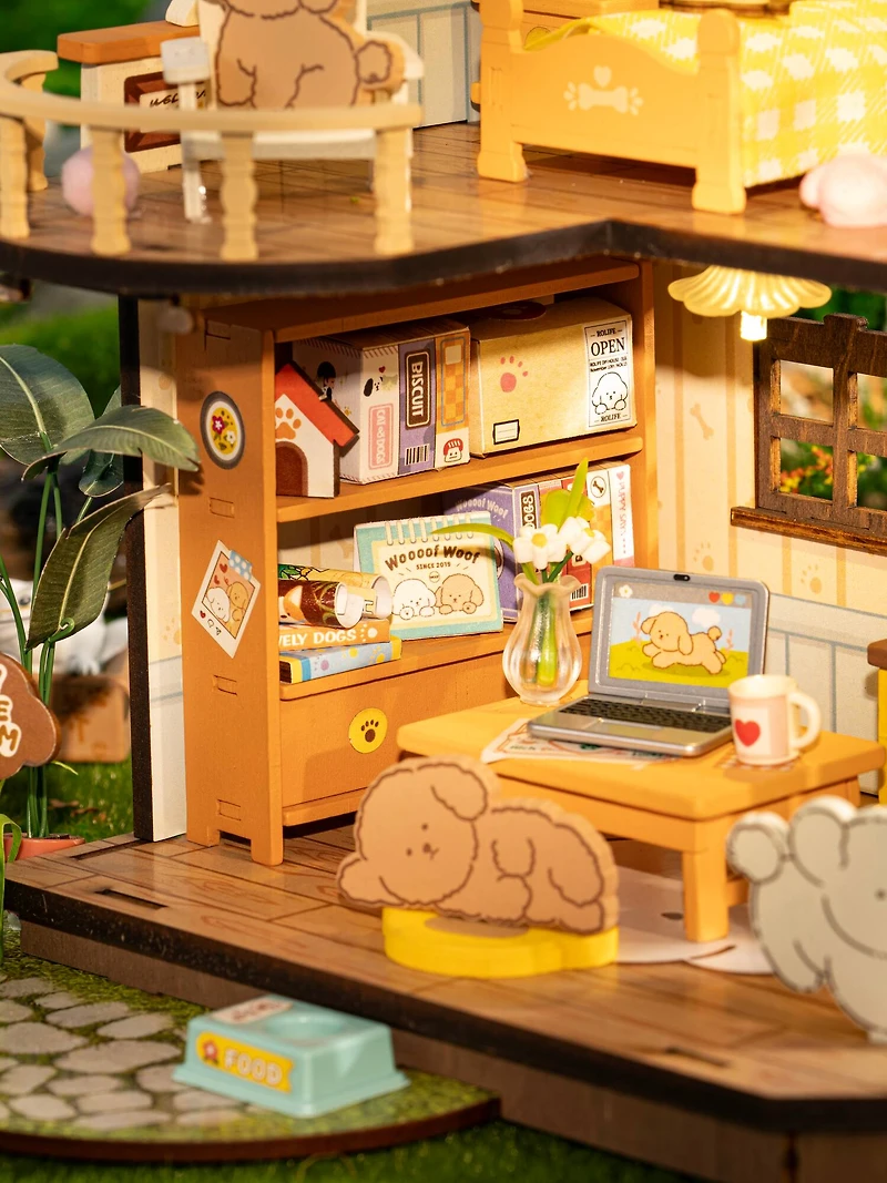 Rolife® Puppy's Cozy Villa DIY Miniature House Kit
